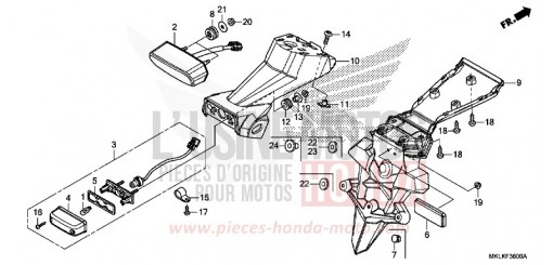 FEU ARRIERE NC750SAK de 2019